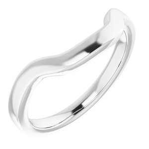 Sterling Silver Band for 11 x 9 mm Emerald Ring