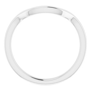 Sterling Silver Band for 11 x 9 mm Emerald Ring