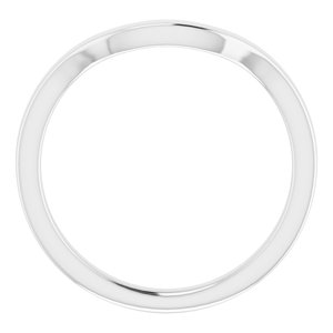 Sterling Silver Band for 7 x 7 mm Square Ring