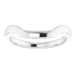 Sterling Silver Band for 9 x 9 mm Square Ring