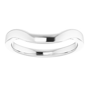 Sterling Silver Band for 7.5 x 7.5 mm Square Ring