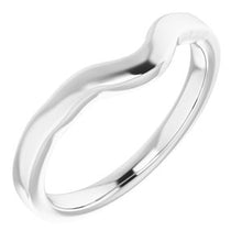 Load image into Gallery viewer, Sterling Silver Band for 7 x 7 mm Heart Ring
