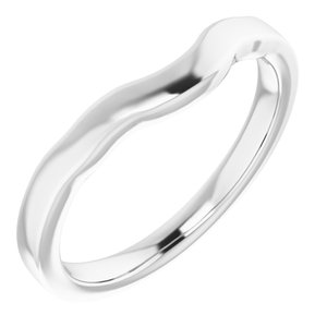 Sterling Silver Band for 6.5 mm Round Ring