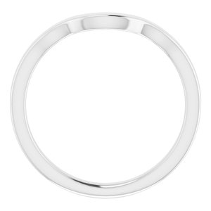 Sterling Silver Band for 8 x 6 mm Oval Ring