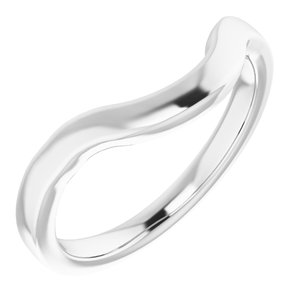 Sterling Silver Band for 12 mm Round Ring