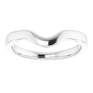 Sterling Silver Band for 8 x 8 mm Heart Ring