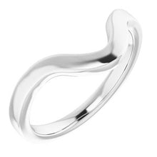Charger l&#39;image dans la galerie, Sterling Silver Band for 12 x 8 mm Pear Ring
