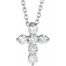 Load image into Gallery viewer, Accented Cross Necklace or Pendant   
