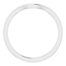 Charger l'image dans la galerie, Sterling Silver Band for 5 x 5 mm Asscher
