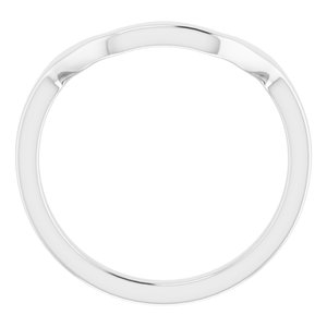 Sterling Silver Band for 16 x 12 mm Emerald