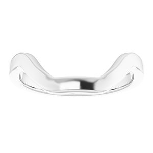 Sterling Silver Band for 16 x 12 mm Emerald