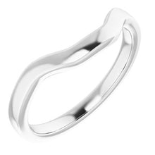Load image into Gallery viewer, Sterling Silver Band for 9 x 7 mm Emerald
