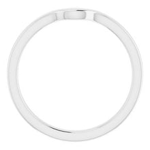 Charger l'image dans la galerie, Sterling Silver Band for 6 x 6 mm Heart
