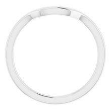 Load image into Gallery viewer, Sterling Silver Band for 8 x 6 mm Emerald
