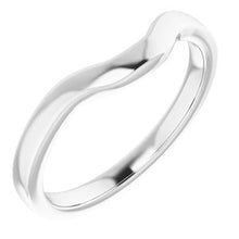 Load image into Gallery viewer, Sterling Silver Band for 7 x 5 mm Emerald

