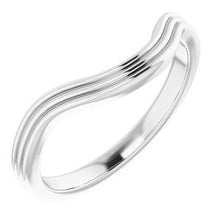 Load image into Gallery viewer, Sterling Silver Band for 12x10 mm Oval Ring
