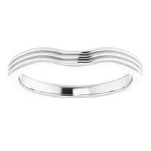 Load image into Gallery viewer, Sterling Silver Band for 5 mm Asscher Ring
