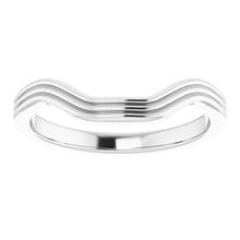 Load image into Gallery viewer, Sterling Silver Band for 9x7 mm Emerald Ring

