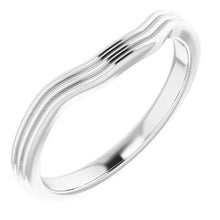Charger l'image dans la galerie, Sterling Silver Band for 5.5 mm Square Ring
