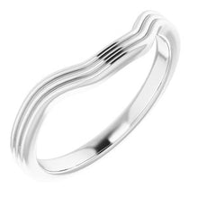 Load image into Gallery viewer, Sterling Silver Band for 9 mm Asscher Ring
