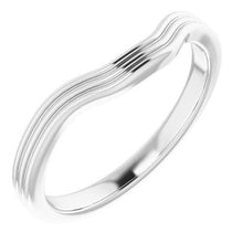 Charger l'image dans la galerie, Sterling Silver Band for 7 mm Asscher Ring
