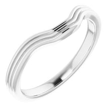 Load image into Gallery viewer, Sterling Silver Band for 7x5 mm Emerald Ring
