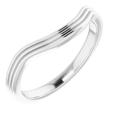 Load image into Gallery viewer, Sterling Silver Band for 9 mm Cushion Ring
