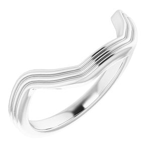Sterling Silver Band for 16x12 mm Emerald Ring