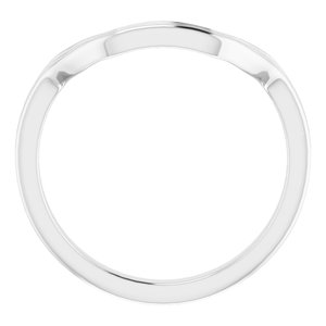 Sterling Silver Band for 16x12 mm Emerald Ring