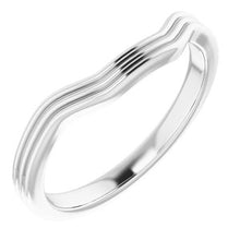 Charger l'image dans la galerie, Sterling Silver Band for 6.5 mm Square Ring
