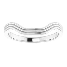 Load image into Gallery viewer, Sterling Silver Band for 10x8 mm Emerald Ring
