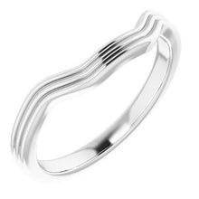 Charger l'image dans la galerie, Sterling Silver Band for 7.5 mm Square Ring
