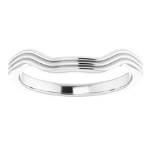 Charger l'image dans la galerie, Sterling Silver Band for 7.5 mm Square Ring
