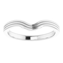 Load image into Gallery viewer, Sterling Silver Band for 7x7 mm Heart Ring

