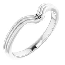 Load image into Gallery viewer, Sterling Silver Band for 7x5 mm Pear Ring

