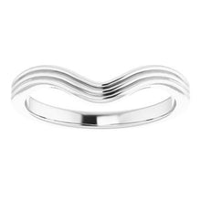 Load image into Gallery viewer, Sterling Silver Band for 9x9 mm Heart Ring
