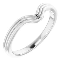 Load image into Gallery viewer, Sterling Silver Band for 8x6 mm Pear Ring
