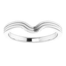 Load image into Gallery viewer, Sterling Silver Band for 8x6 mm Pear Ring
