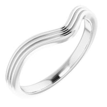 Load image into Gallery viewer, Sterling Silver Band for 10x10 mm Heart Ring
