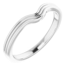 Charger l'image dans la galerie, Sterling Silver Band for 6x6 mm Heart Ring
