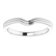 Charger l'image dans la galerie, Sterling Silver Band for 6x6 mm Heart Ring
