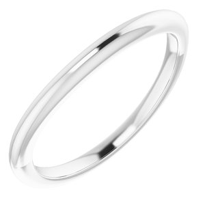 Sterling Silver Band for 8 mm Round Ring