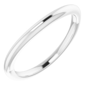 Sterling Silver Band for 9 x 9 mm Cushion Ring