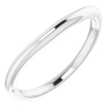 Charger l&#39;image dans la galerie, Sterling Silver Band for 7.5 x 7.5 mm Square Ring
