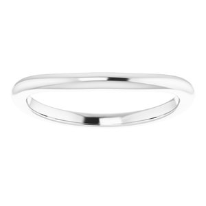 Sterling Silver Band for 7.5 x 7.5 mm Square Ring