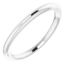 Charger l'image dans la galerie, Sterling Silver Band for 5 x 5 mm Cushion Ring
