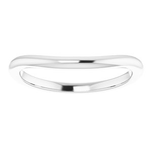 Sterling Silver Band for 10 x 8 mm Emerald Ring