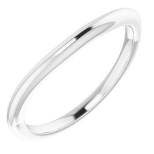 Charger l'image dans la galerie, Sterling Silver Band for 7 x 7 mm Square Ring
