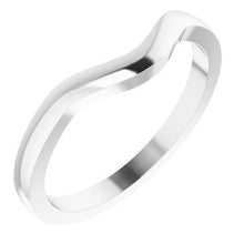 Charger l'image dans la galerie, Sterling Silver Band for 6x4 mm Oval Ring
