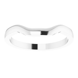 Sterling Silver Band for 5 mm Asscher Ring